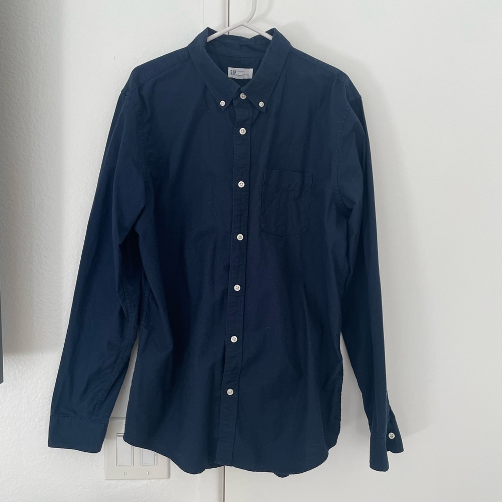 GAP Dark Blue Casual Button Down Shirt